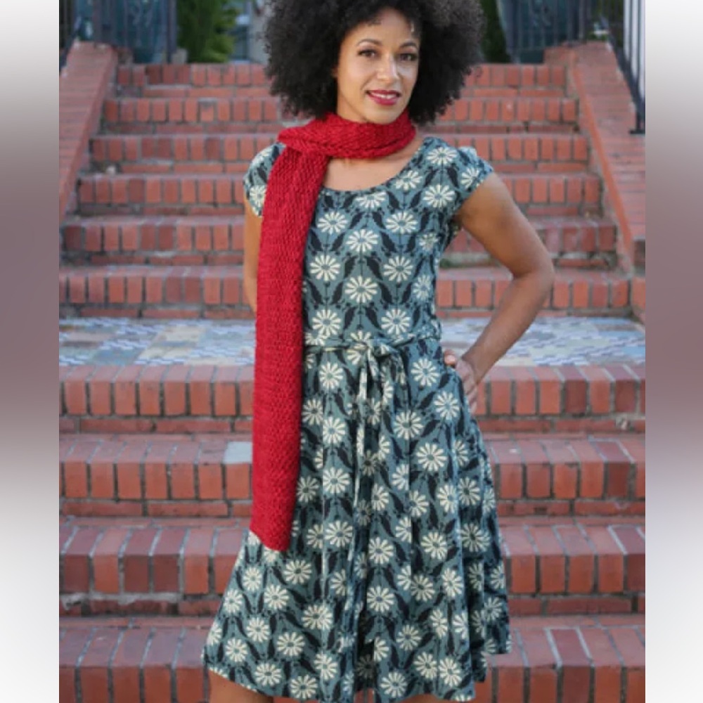 Effie's Heart floral Daisy print Sadie midi Dress S
